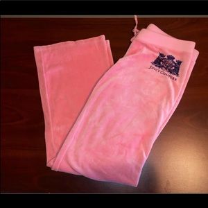 Juicy Couture Pink Velour Pants
